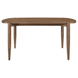 Juego de comedor Dortch de 5 piezas ovalado de madera maciza en nogal