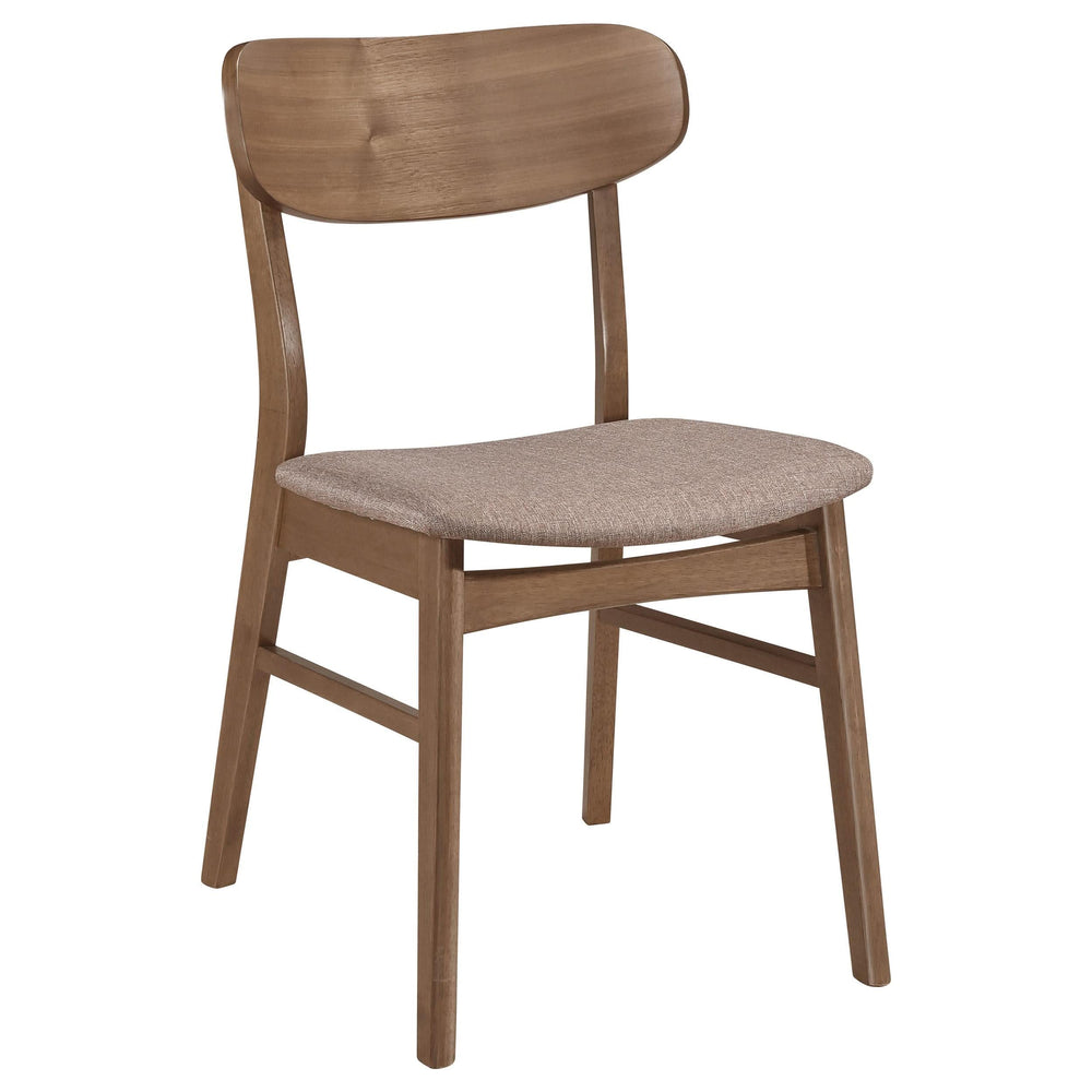 Juego de comedor Dortch de 5 piezas ovalado de madera maciza en nogal
