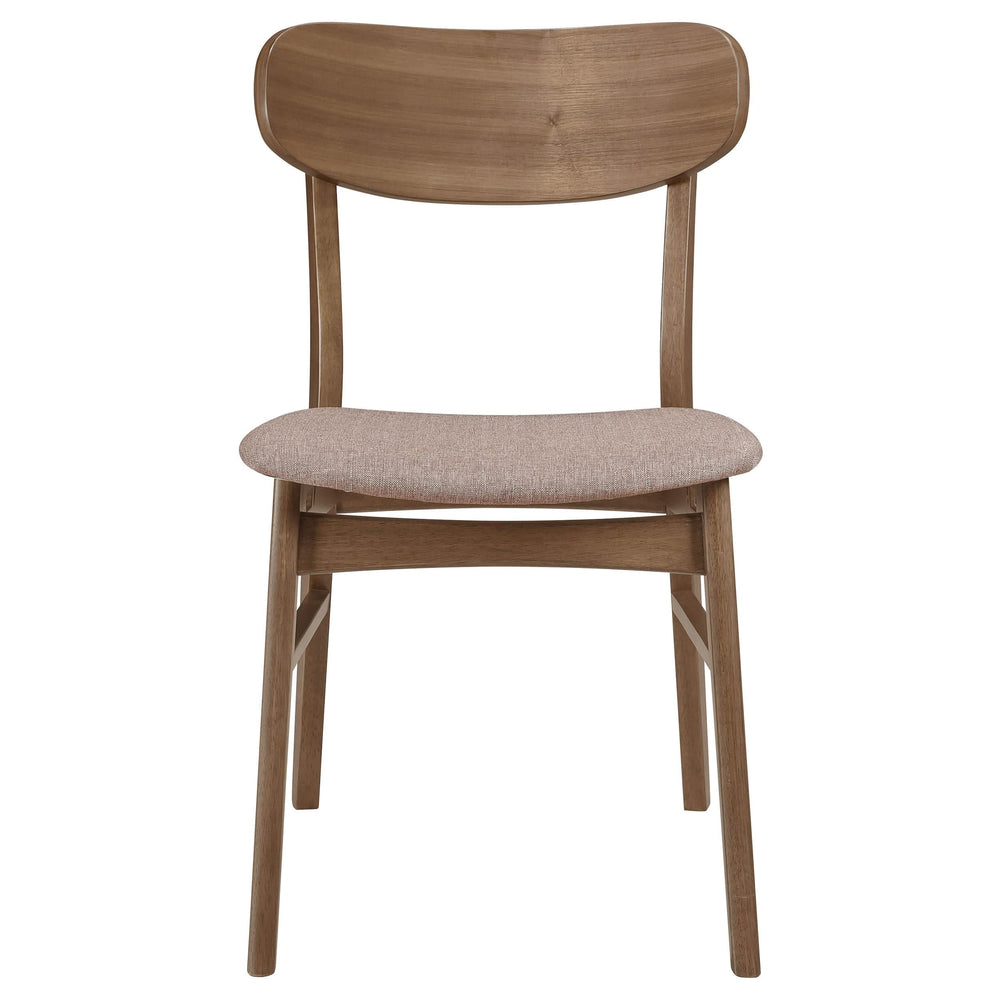 Juego de comedor Dortch de 5 piezas ovalado de madera maciza en nogal