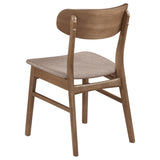 Juego de comedor Dortch de 5 piezas ovalado de madera maciza en nogal