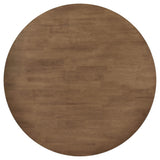 Juego de comedor redondo Dinah de 5 piezas de madera maciza en nogal