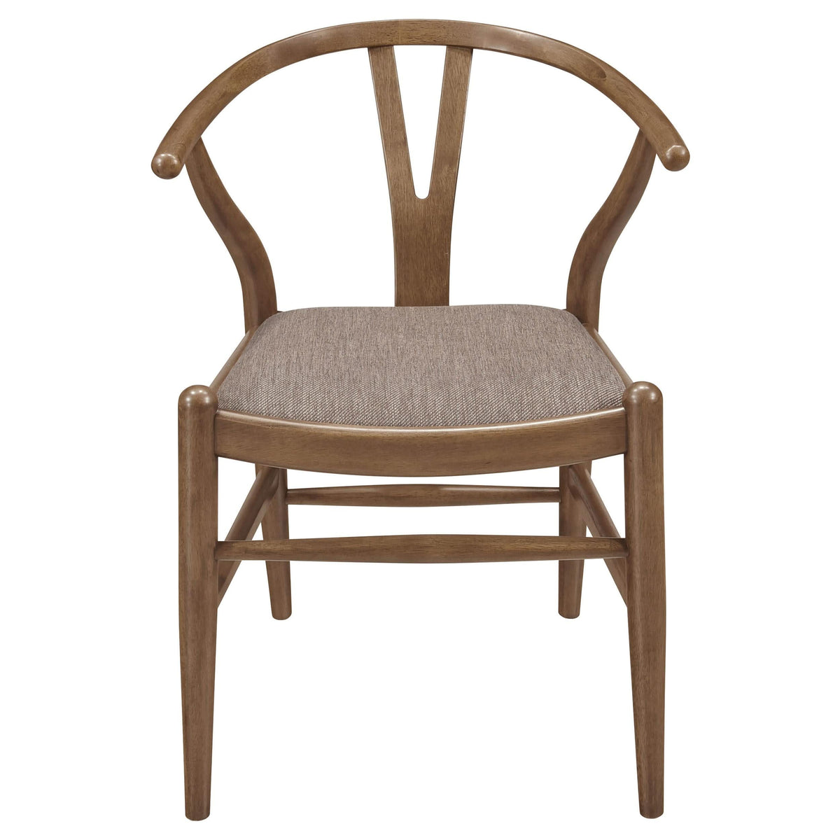 Juego de comedor redondo Dinah de 5 piezas de madera maciza en nogal