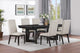 Juego de mesa de comedor rectangular Hathaway de 7 piezas en color marrón acacia