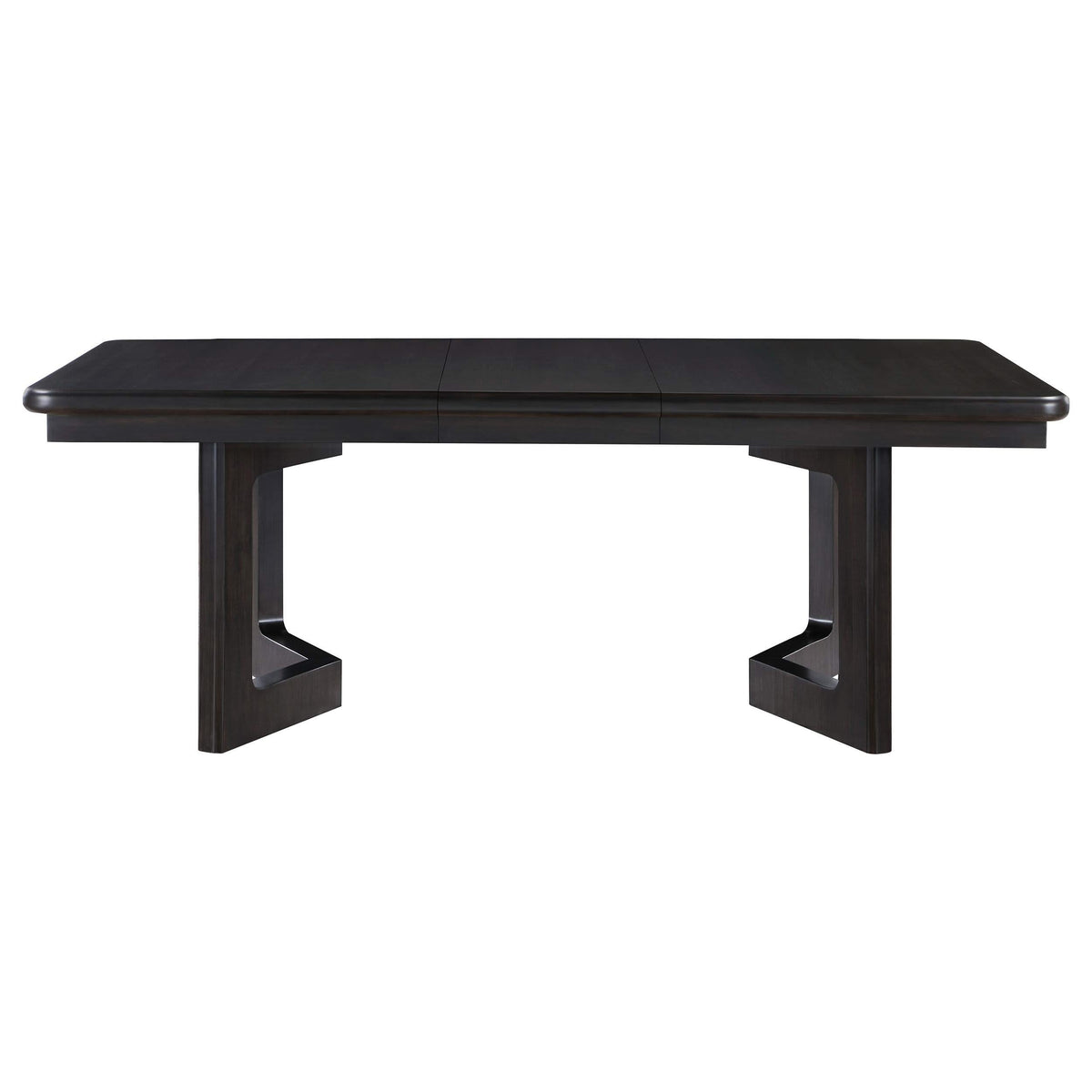 Juego de mesa de comedor rectangular Hathaway de 7 piezas en color marrón acacia