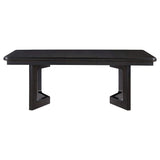 Juego de mesa de comedor rectangular Hathaway de 7 piezas en color marrón acacia