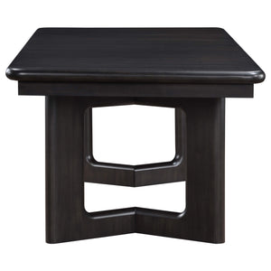 Juego de mesa de comedor rectangular Hathaway de 7 piezas en color marrón acacia