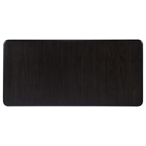Juego de mesa de comedor rectangular Hathaway de 7 piezas en color marrón acacia