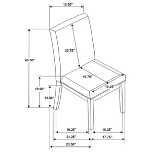 Juego de mesa de comedor rectangular Hathaway de 7 piezas en color marrón acacia
