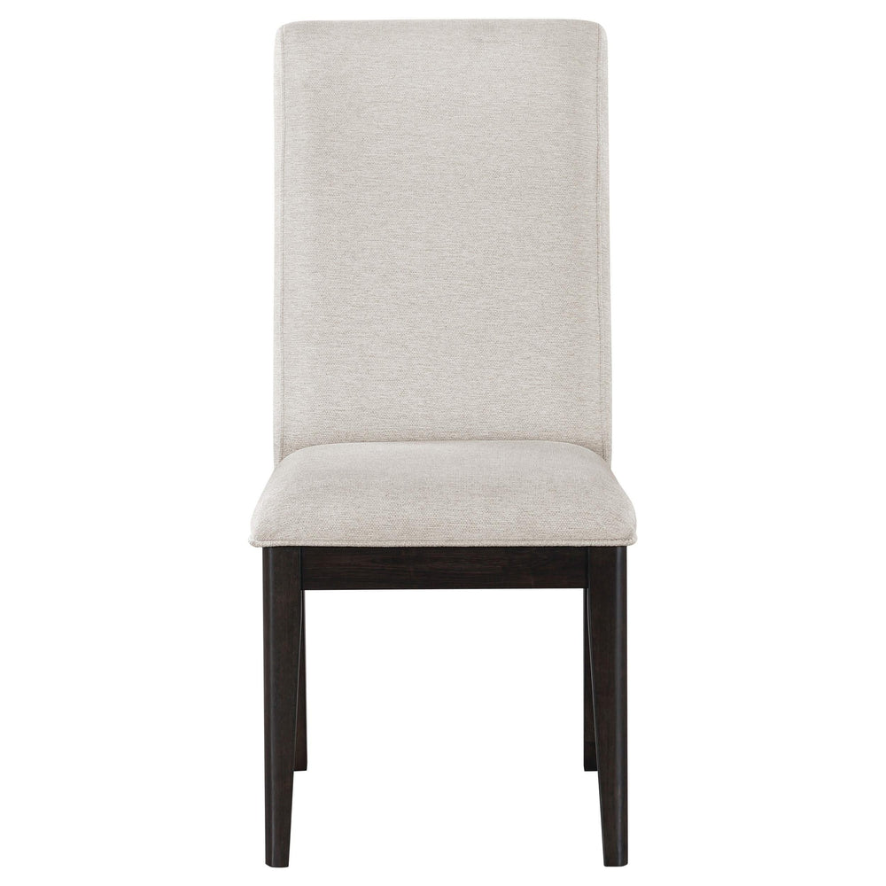 Silla de comedor tapizada Hathaway color crema (juego de 2)