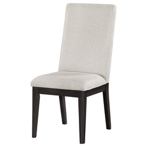Silla de comedor tapizada Hathaway color crema (juego de 2)