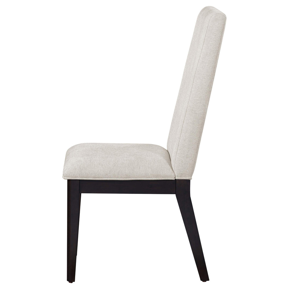 Silla de comedor tapizada Hathaway color crema (juego de 2)