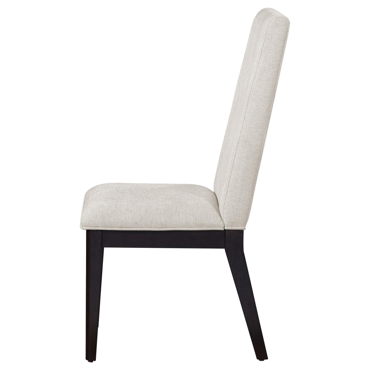 Silla de comedor tapizada Hathaway color crema (juego de 2)