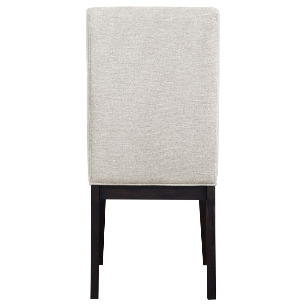 Silla de comedor tapizada Hathaway color crema (juego de 2)