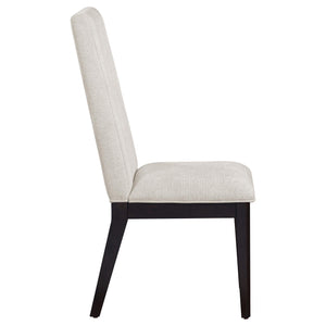 Silla de comedor tapizada Hathaway color crema (juego de 2)
