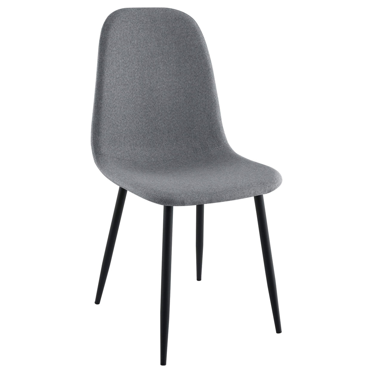 Juego de mesa de comedor rectangular Dennison de 5 piezas, color gris
