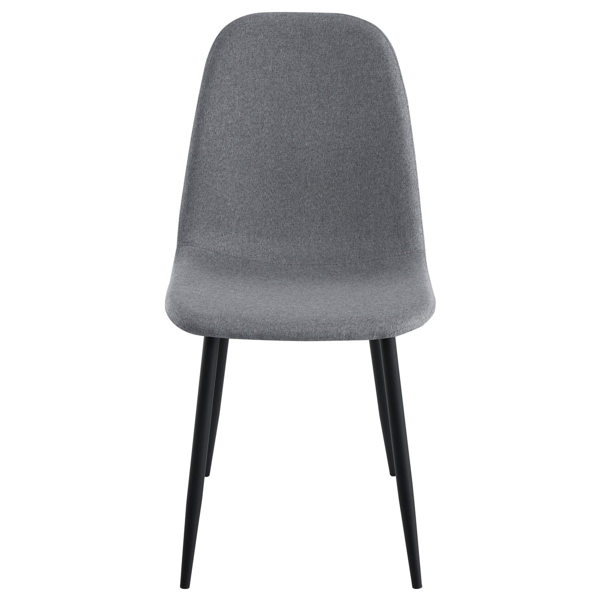 Juego de mesa de comedor rectangular Dennison de 5 piezas, color gris