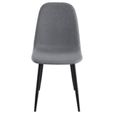 Juego de mesa de comedor rectangular Dennison de 5 piezas, color gris