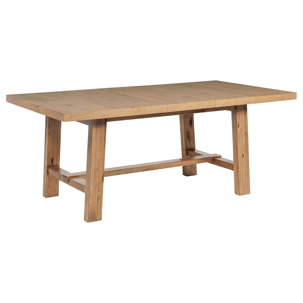 Juego de comedor extensible Middleton de 7 piezas, color marrón natural 