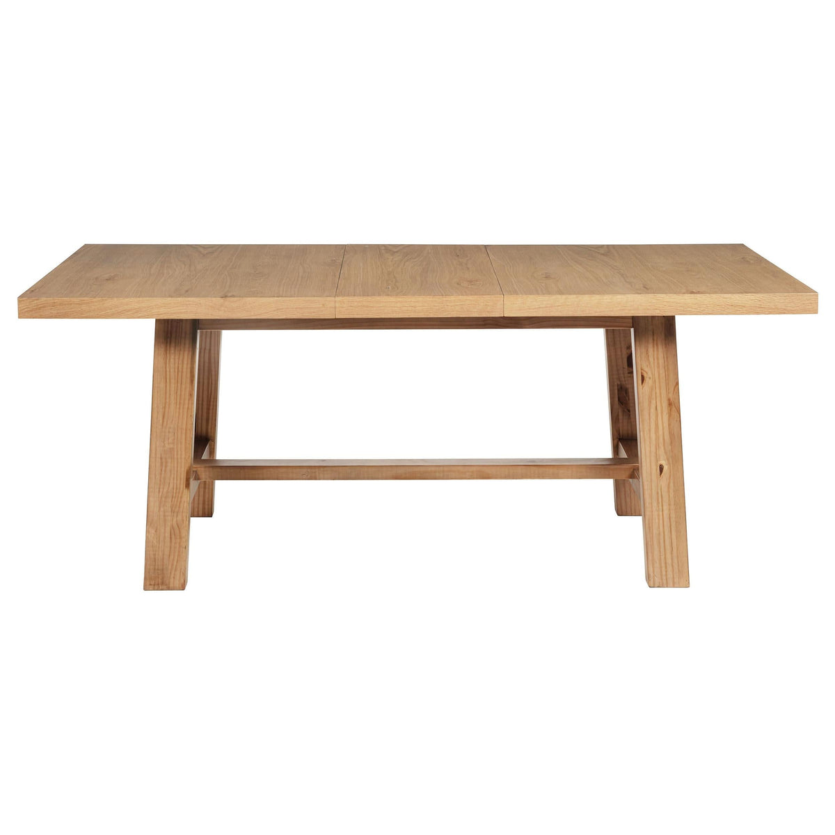 Juego de comedor extensible Middleton de 7 piezas, color marrón natural 