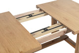 Juego de comedor extensible Middleton de 7 piezas, color marrón natural 