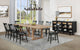 Middleton 10-piece Extension Leaf Dining Set Natural Brown