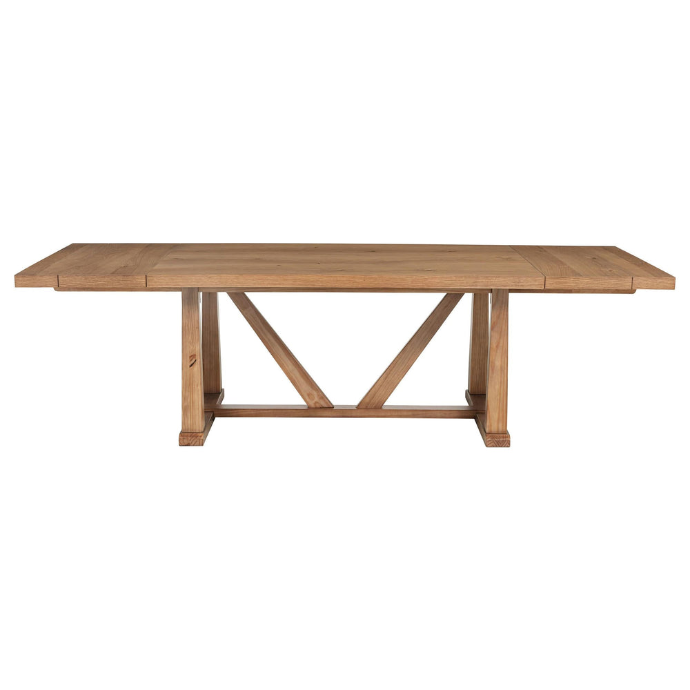 Juego de comedor extensible Middleton de 10 piezas en marrón y negro