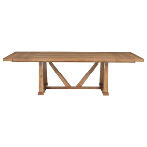 Juego de comedor extensible Middleton de 7 piezas en marrón y negro