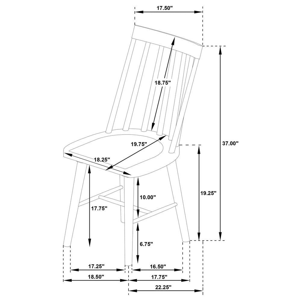 Juego de comedor extensible Middleton de 9 piezas en marrón y negro