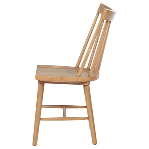 Silla de comedor de madera maciza Middleton marrón (juego de 2)