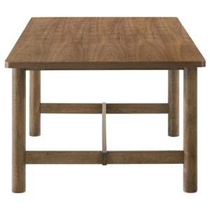 Juego de mesa de comedor rectangular Crestmore de 5 piezas en nogal