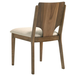 Juego de mesa de comedor rectangular Crestmore de 5 piezas en nogal