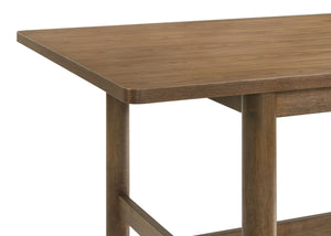 Juego de mesa de comedor rectangular Crestmore de 5 piezas en nogal
