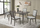 Onslow 5-piece 59-inch Rectangular Dining Set Dark Brown