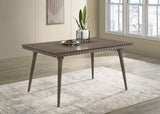 Mesa de comedor rectangular de madera Onslow de 59 pulgadas en marrón oscuro