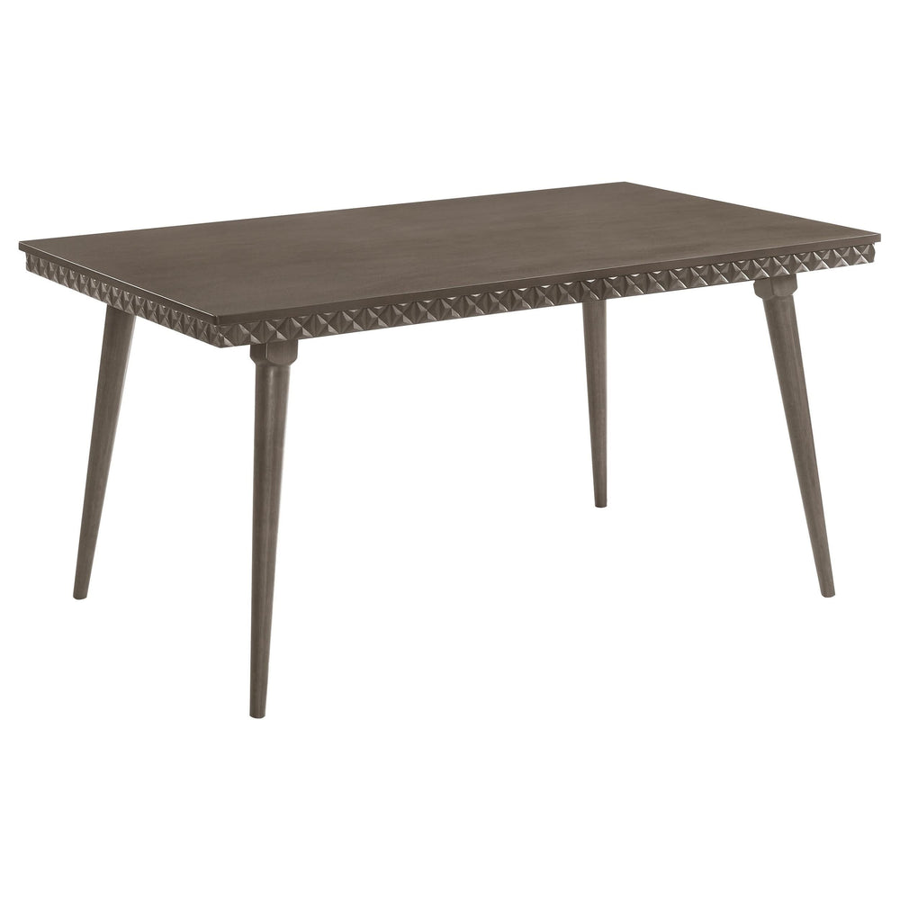 Mesa de comedor rectangular de madera Onslow de 59 pulgadas en marrón oscuro