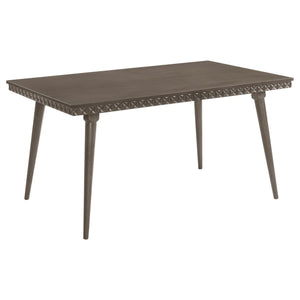 Mesa de comedor rectangular de madera Onslow de 59 pulgadas en marrón oscuro
