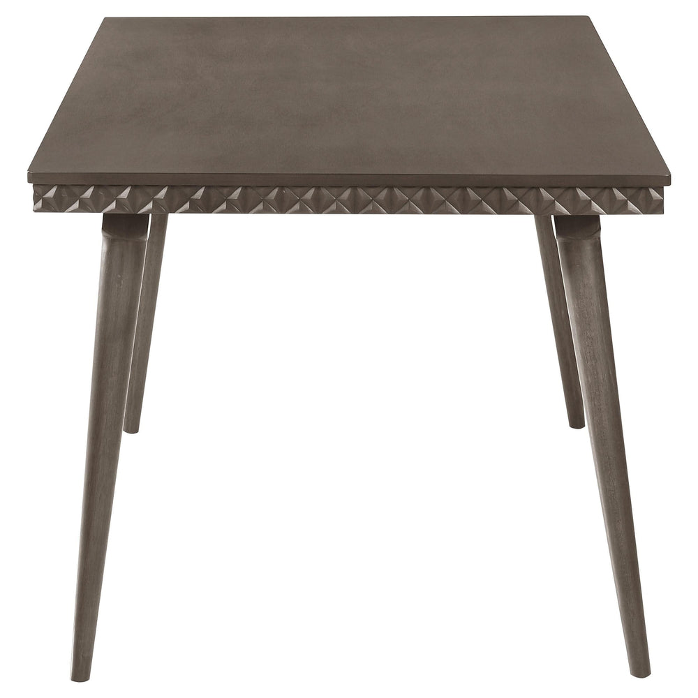 Mesa de comedor rectangular de madera Onslow de 59 pulgadas en marrón oscuro