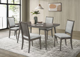 Mesa de comedor rectangular de madera Onslow de 59 pulgadas en marrón oscuro