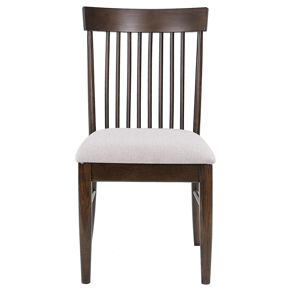 Juego de mesa de comedor redonda Everton de 5 piezas de 53 pulgadas en nogal oscuro