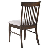 Juego de mesa de comedor redonda Everton de 5 piezas de 53 pulgadas en nogal oscuro