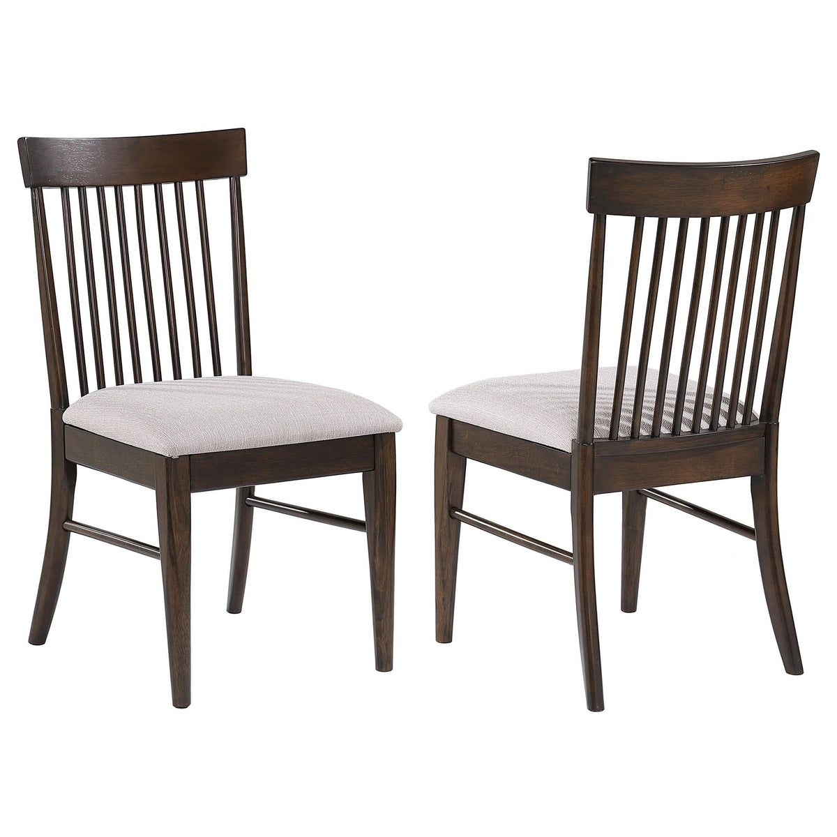 Silla de comedor Everton Wood en nogal oscuro (juego de 2)