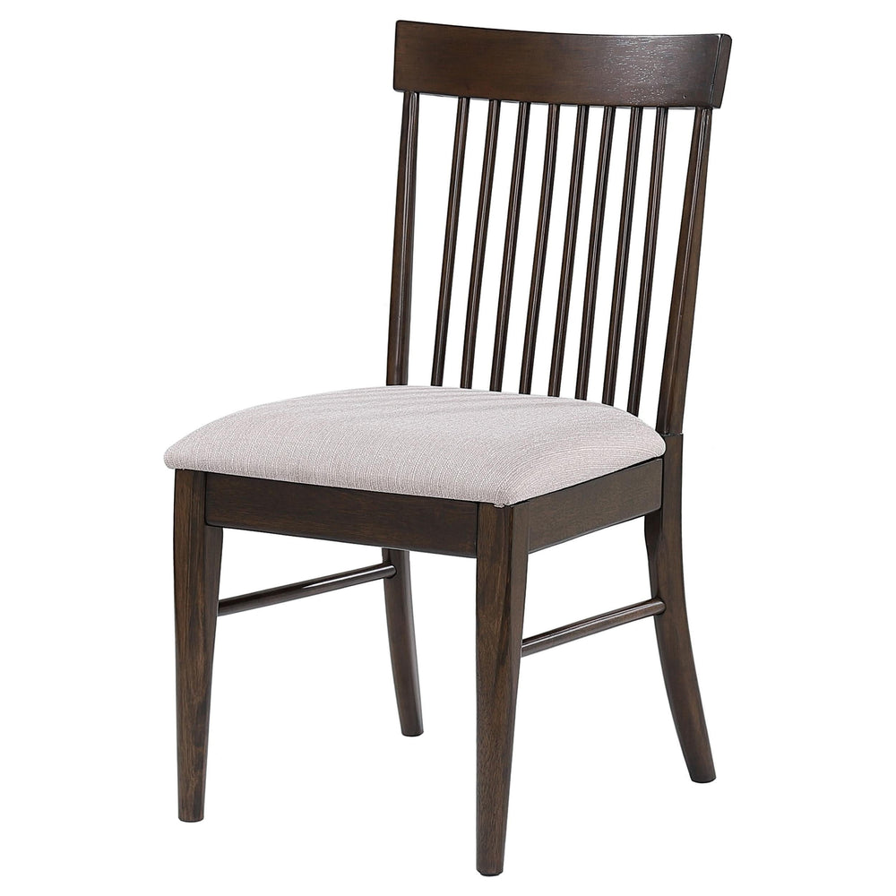 Silla de comedor Everton Wood en nogal oscuro (juego de 2)