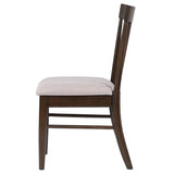 Silla de comedor Everton Wood en nogal oscuro (juego de 2)