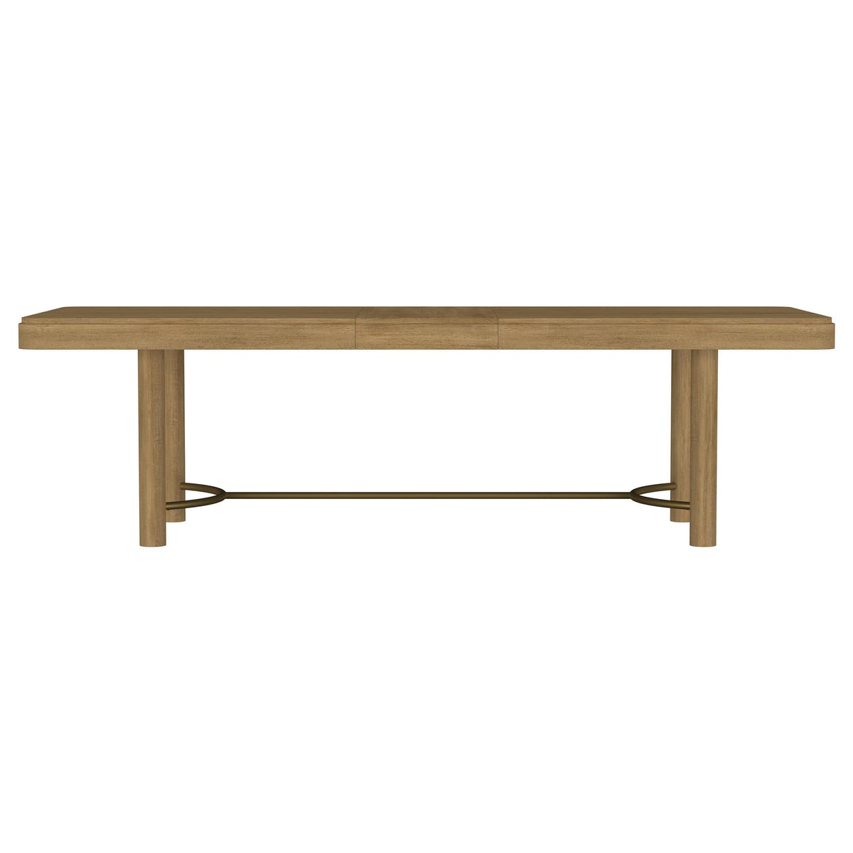 Juego de mesa de comedor extensible de 5 piezas Arini en color arena y negro