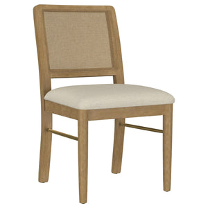 Juego de mesa de comedor Arini de 5 piezas con hojas extensibles, color arena