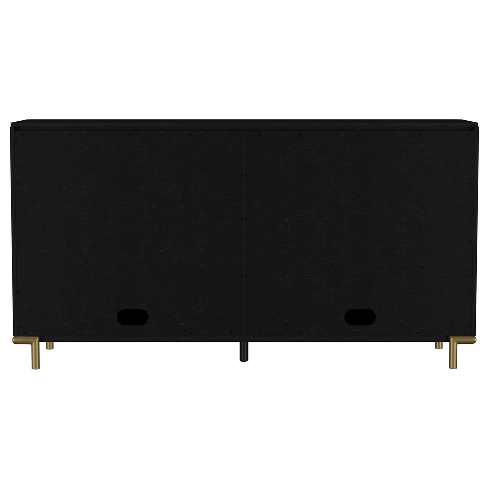 Arini 2-drawer Cane Door Dining Sideboard Server Black