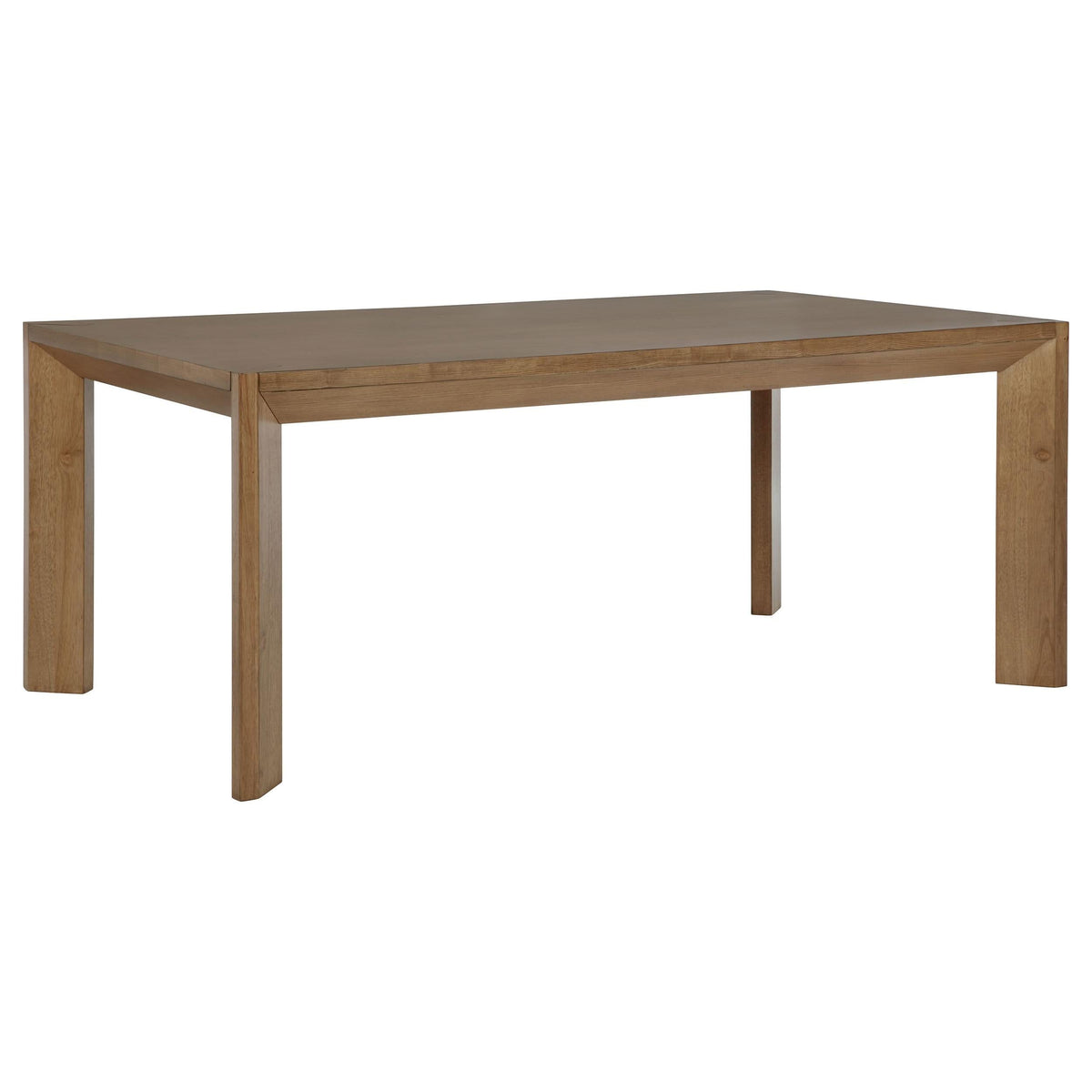 Juego de comedor rectangular Bruner de 5 piezas de 72 pulgadas en marrón natural