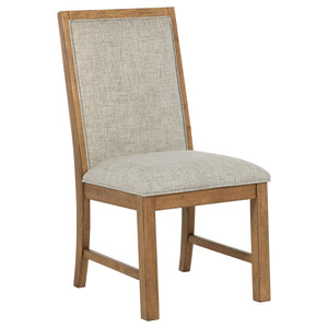 Juego de comedor rectangular Bruner de 5 piezas de 72 pulgadas en marrón natural