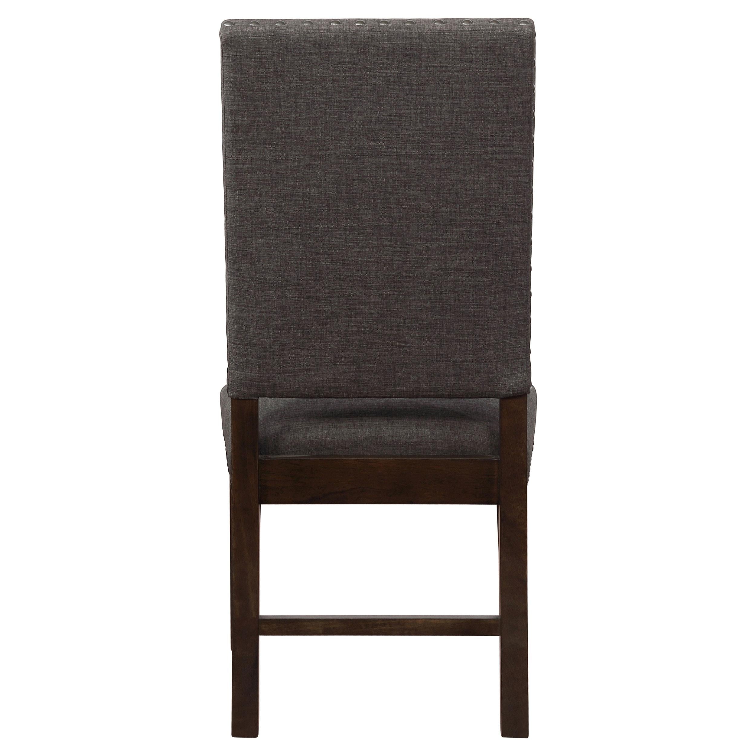 Twain Upholstered Dining Side Chair Warm Grey (Set of 2)