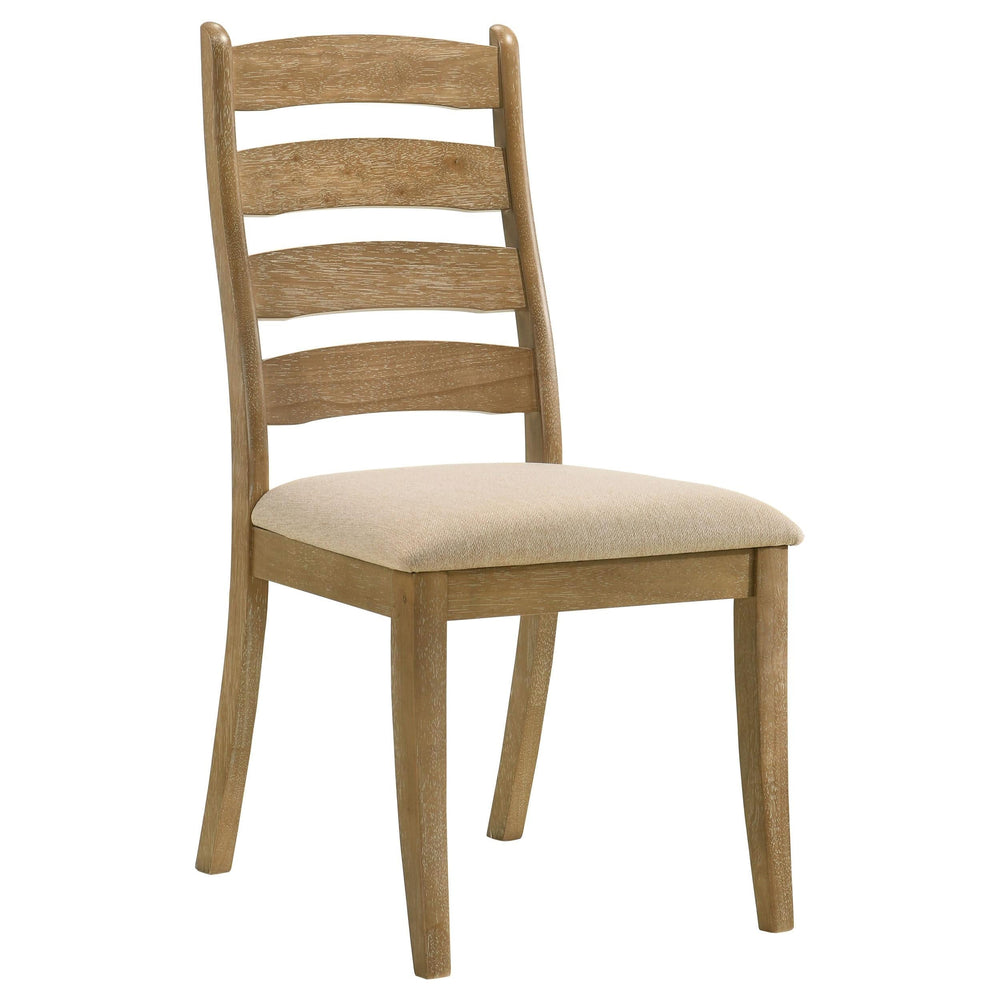 Juego de mesa de comedor Danvers de 5 piezas en roble marrón y café con leche